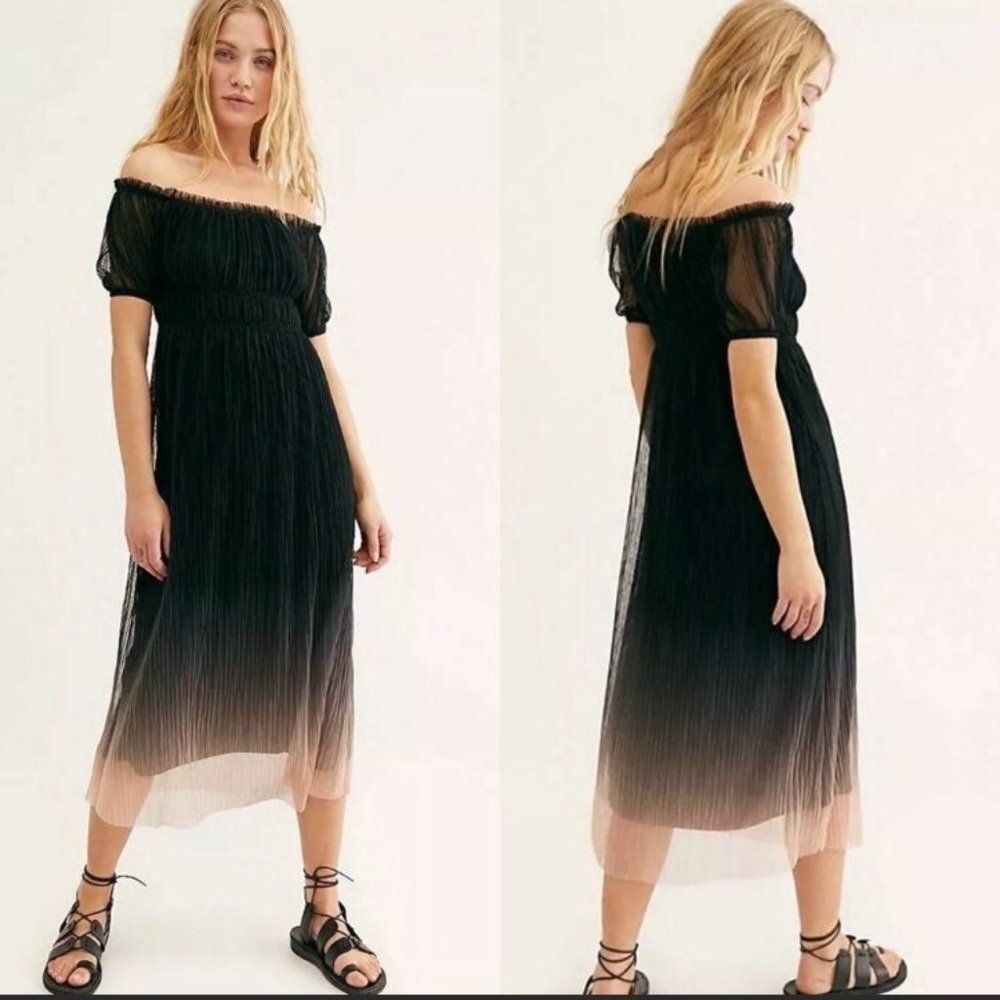 Free People Piper Ombre Midi Dress S